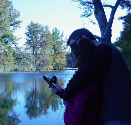 lovers fishing